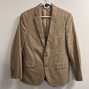 🔥: J Crew • Slim • Thompson • Tan/Khaki • Cotton Twill • Suit Jacket • 38S